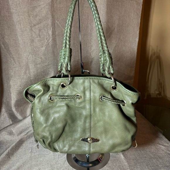 Elliott Lucca Leather w/ Woven Double Handles - Picture 1 of 15